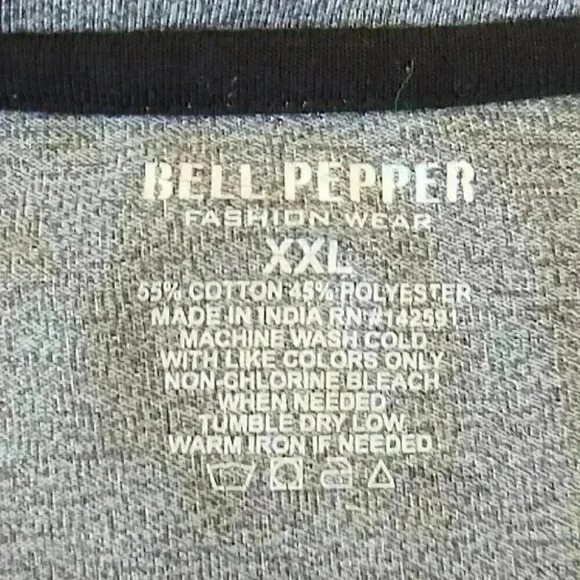 Grey V-neck Tee - Picture 4 of 5